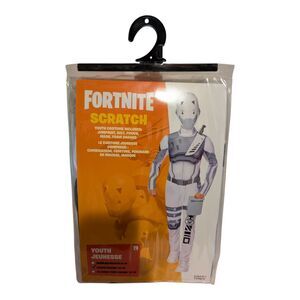 Fortnite Scratch Costume Child Youth Size LARGE  10-12 HALLOWEEN NEW Rare